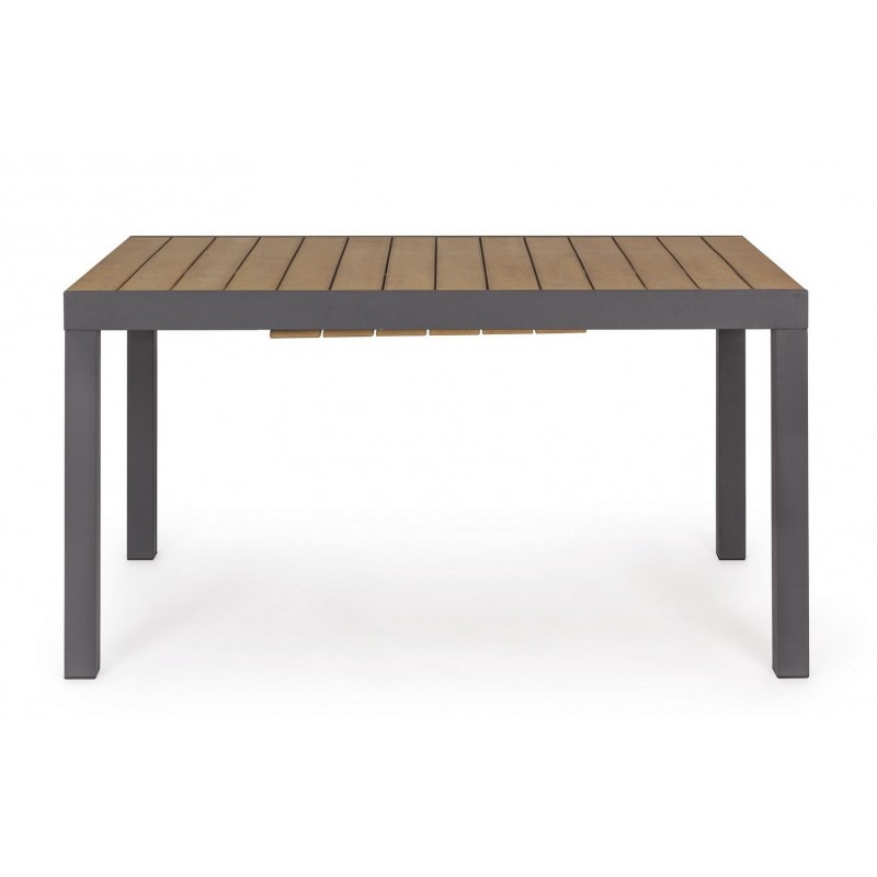 Bizzotto Stół Ogrodowy Elias 140-200      Naturalny / Czarny (Rozkładany)