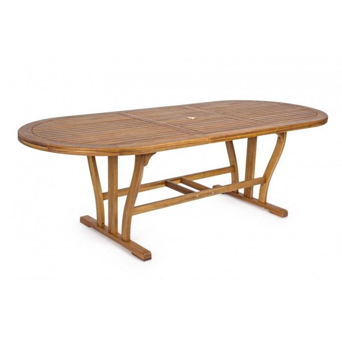 Bizzotto Stół Ogrodowy Noemi 180-240      Naturalny (Rozkładany)