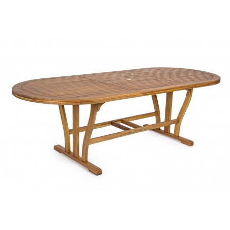 Bizzotto Stół Ogrodowy Noemi 180-240      Naturalny (Rozkładany)