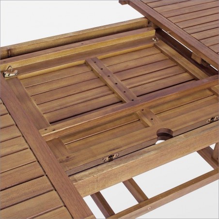 Bizzotto Stół Ogrodowy Noemi 180-240      Naturalny (Rozkładany)