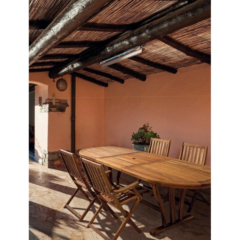 Bizzotto Stół Ogrodowy Noemi 180-240      Naturalny (Rozkładany)