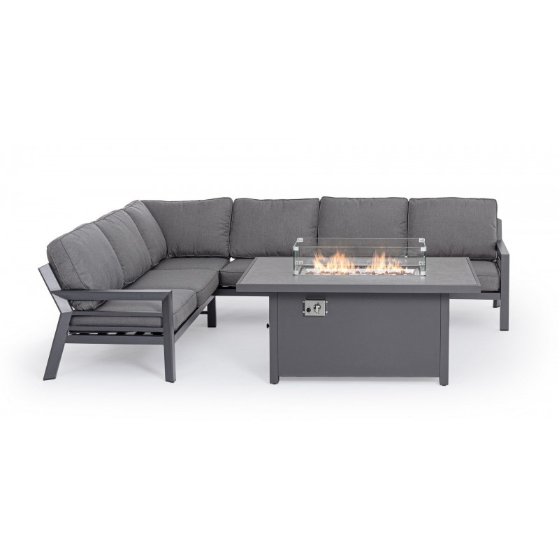 Bizzotto Zestaw Ogrodowy Hendrix Ciemny   Szary