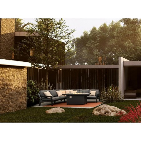 Bizzotto Zestaw Ogrodowy Hendrix Ciemny   Szary