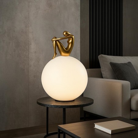 MOOSEE lampa podłogowa UOMO 35 złota