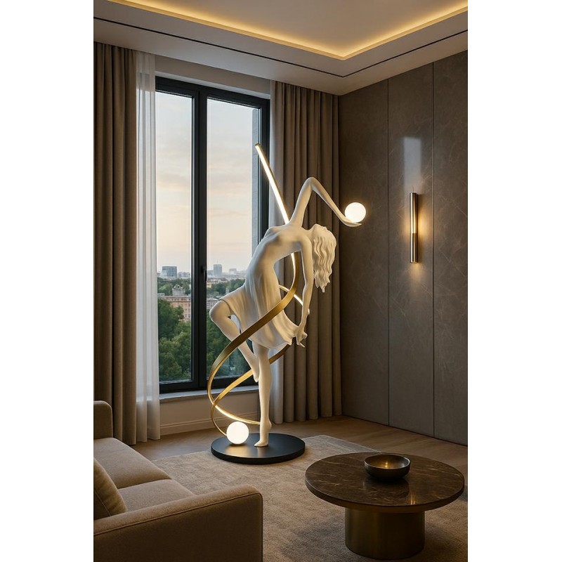 MOOSEE lampa podłogowa DANCING QUEEN  biała