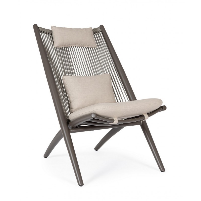 Bizzotto Fotel Ogrodowy Aloha Brązowy