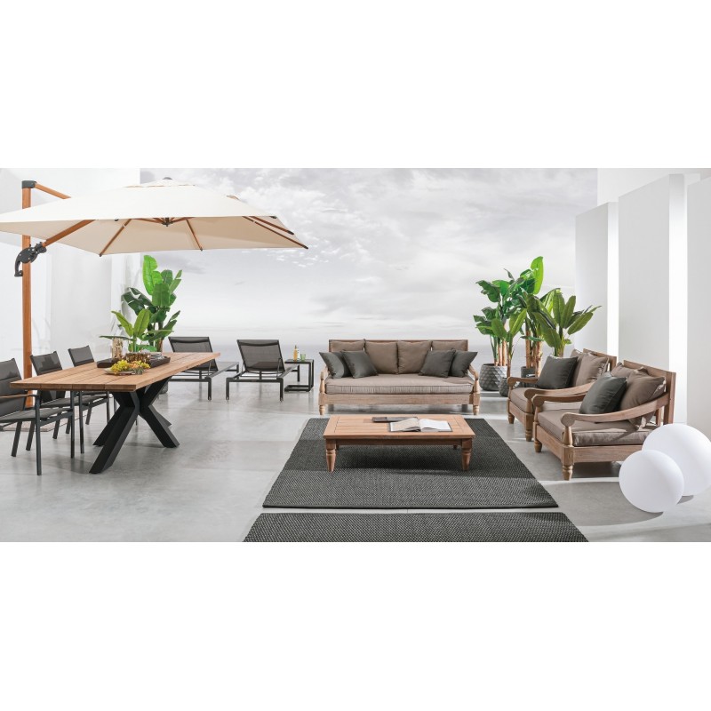 Bizzotto Stolik Ogrodowy Konnor Szary