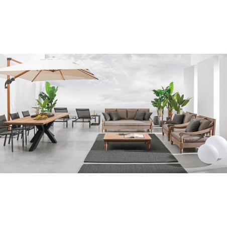 Bizzotto Stolik Ogrodowy Konnor Szary