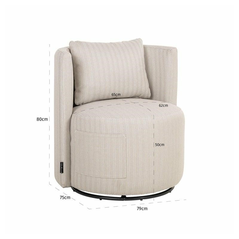 Richmond Fotel Obrotowy Ogrodowy Marlin   Beżowy