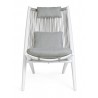 Bizzotto Fotel Ogrodowy Aloha Biały /     Szary