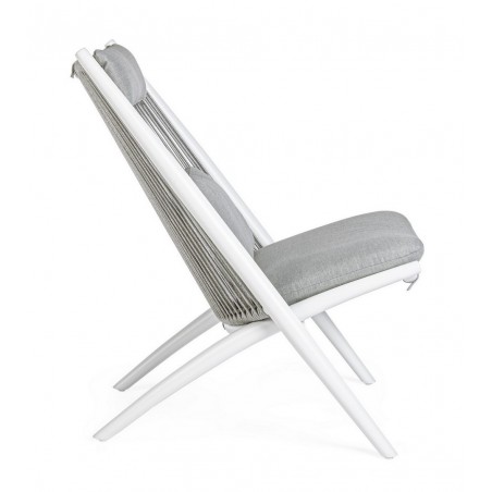 Bizzotto Fotel Ogrodowy Aloha Biały /     Szary
