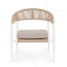 Bizzotto Fotel Ogrodowy Jandia Biały /    Beżowy