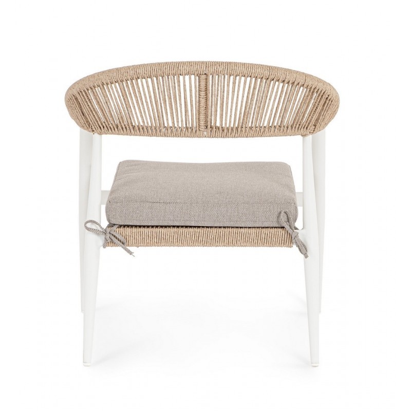 Bizzotto Fotel Ogrodowy Jandia Biały /    Beżowy