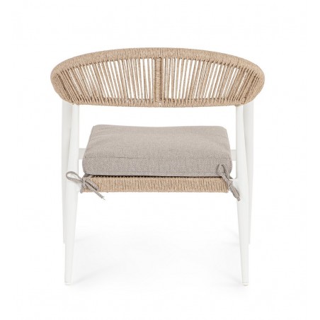 Bizzotto Fotel Ogrodowy Jandia Biały /    Beżowy