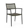 Bizzotto Krzesło Ogrodowe Caleta Czarne   / Zielone