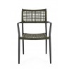 Bizzotto Krzesło Ogrodowe Caleta Czarne   / Zielone