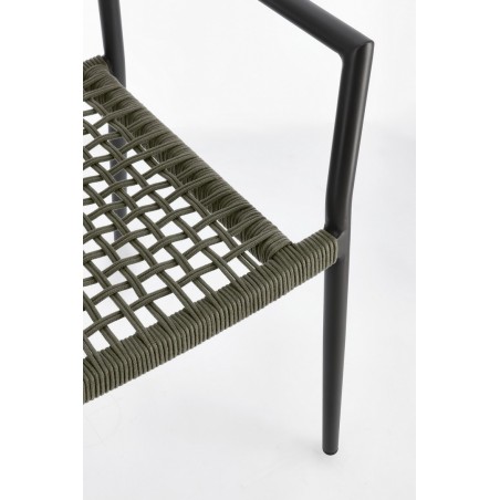 Bizzotto Krzesło Ogrodowe Caleta Czarne   / Zielone