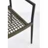 Bizzotto Krzesło Ogrodowe Caleta Czarne   / Zielone
