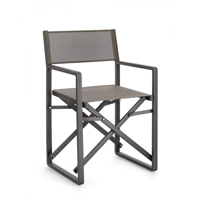 Bizzotto Krzesło Ogrodowe / Reżyserskie   Konnor Szare