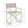 Bizzotto Krzesło Ogrodowe / Reżyserskie   Konnor Beżowe