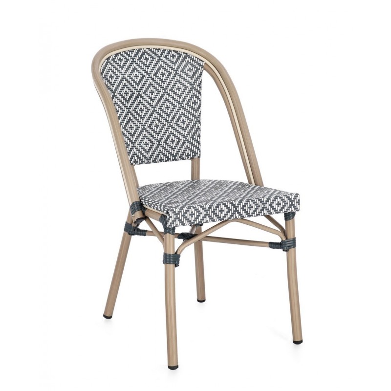 Bizzotto Krzesło Ogrodowe Silveira        Czarne