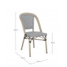 Bizzotto Krzesło Ogrodowe Silveira        Czarne