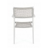 Bizzotto Krzesło Ogrodowe Caleta Białe    / Szare