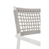 Bizzotto Krzesło Ogrodowe Caleta Białe    / Szare