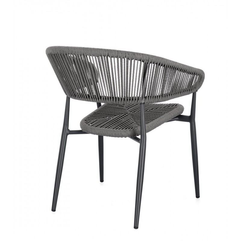 Bizzotto Krzesło Ogrodowe Algaida Szare