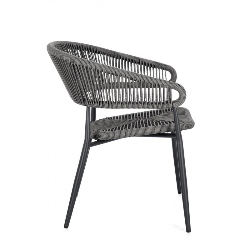 Bizzotto Krzesło Ogrodowe Algaida Szare