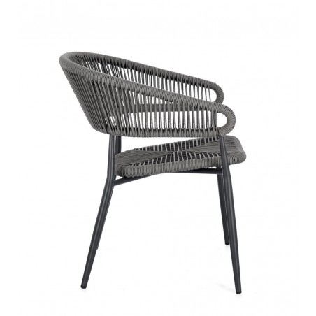 Bizzotto Krzesło Ogrodowe Algaida Szare