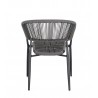 Bizzotto Krzesło Ogrodowe Algaida Szare