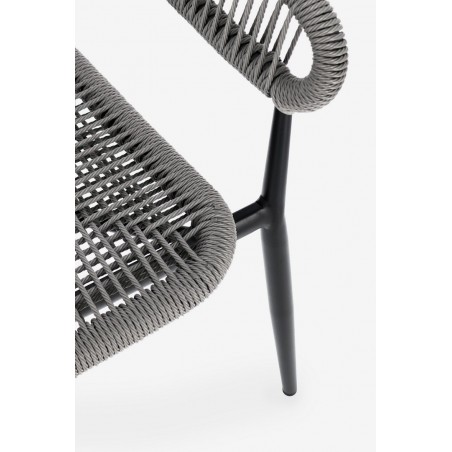 Bizzotto Krzesło Ogrodowe Algaida Szare