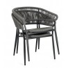 Bizzotto Krzesło Ogrodowe Algaida Szare
