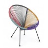 Bizzotto Krzesło Ogrodowe Parker          Wielokolorowe
