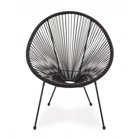Bizzotto Krzesło Ogrodowe Parker Czarne