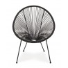 Bizzotto Krzesło Ogrodowe Parker Czarne