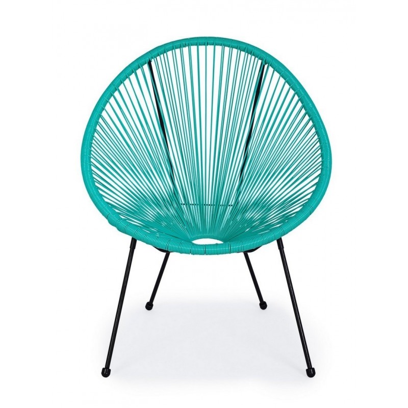 Bizzotto Krzesło Ogrodowe Parker          Turkusowe