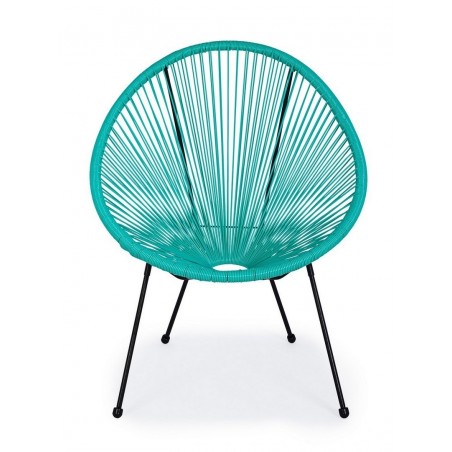 Bizzotto Krzesło Ogrodowe Parker          Turkusowe