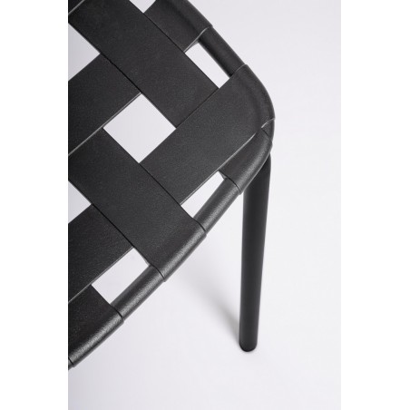 Bizzotto Krzesło Ogrodowe Clover Czarne