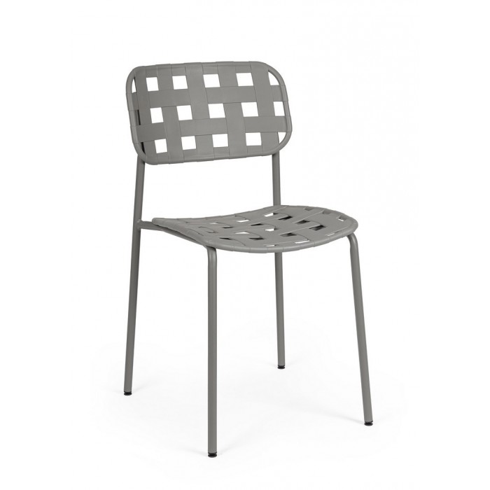 Bizzotto Krzesło Ogrodowe Clover Szare