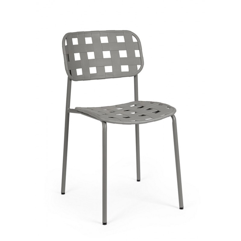 Bizzotto Krzesło Ogrodowe Clover Szare