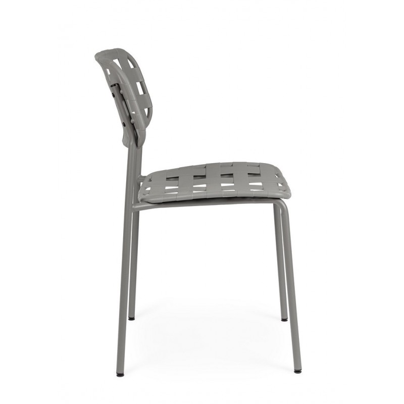 Bizzotto Krzesło Ogrodowe Clover Szare