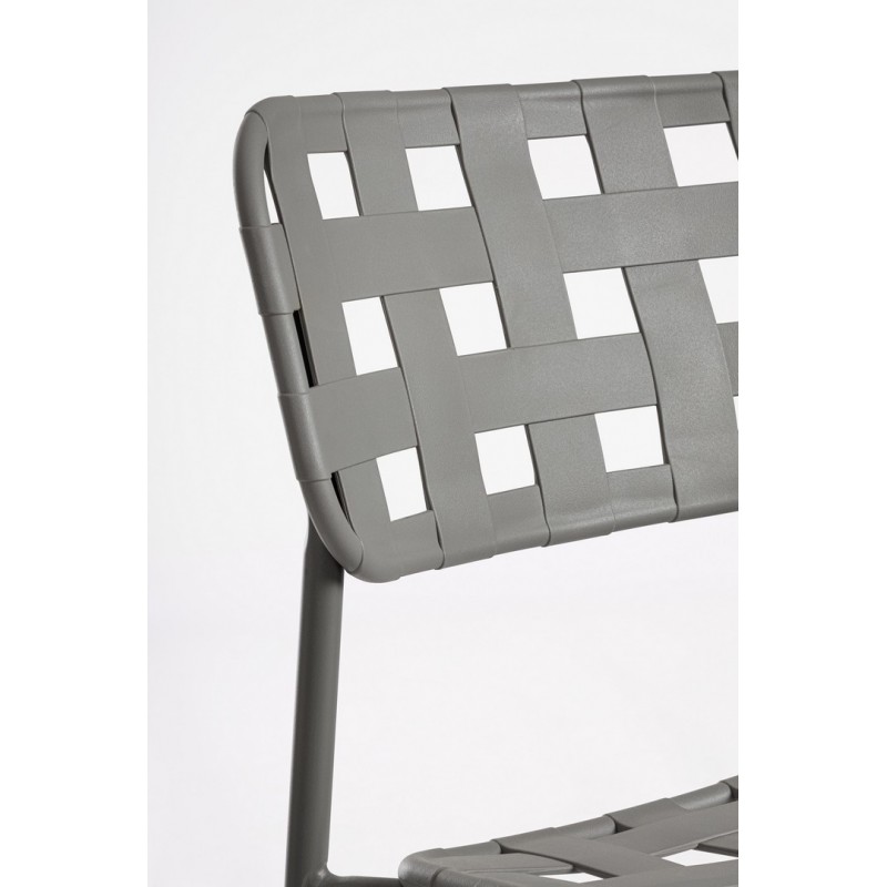 Bizzotto Krzesło Ogrodowe Clover Szare