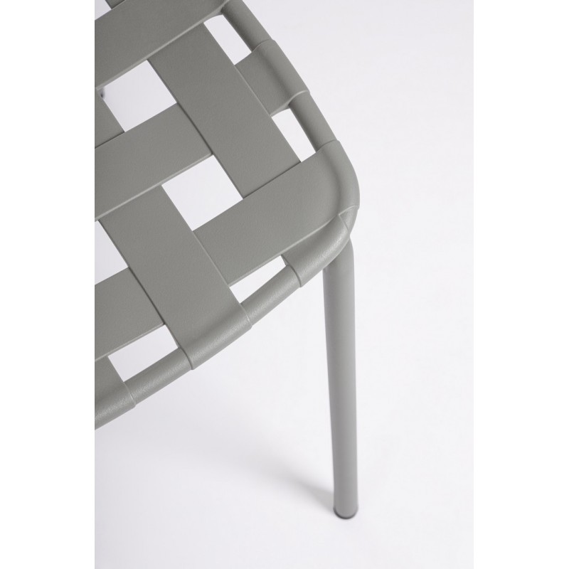 Bizzotto Krzesło Ogrodowe Clover Szare