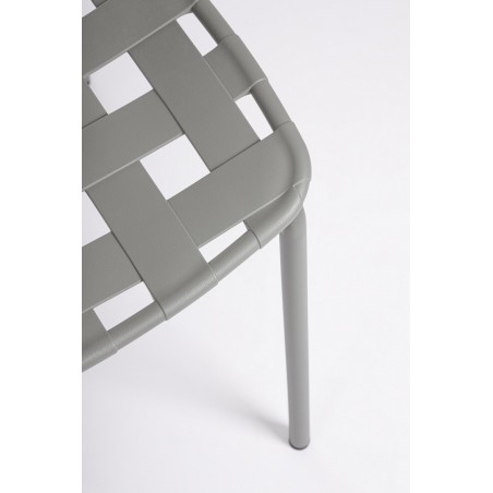 Bizzotto Krzesło Ogrodowe Clover Szare