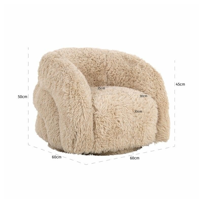 Richmond Fotel Dziecięcy Lenny Beżowy -   Funkcja Obrotowa