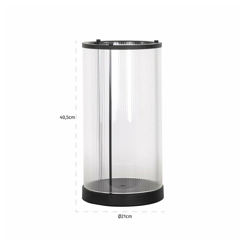 Richmond Świecznik Dayene L Czarny