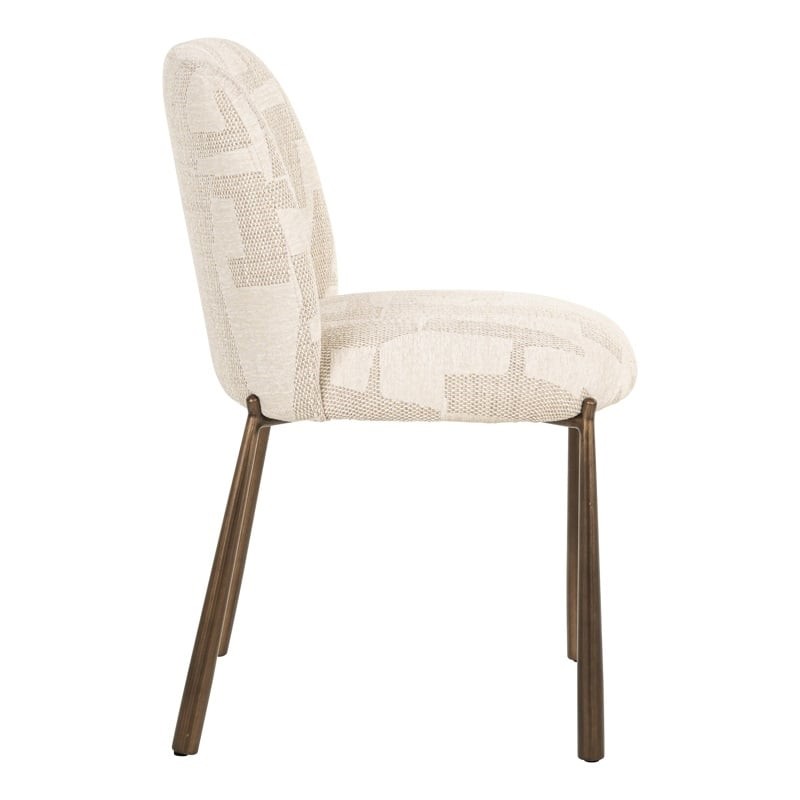 Richmond Zestaw Krzeseł Lana Jasny Beż    - 2 Sztuki