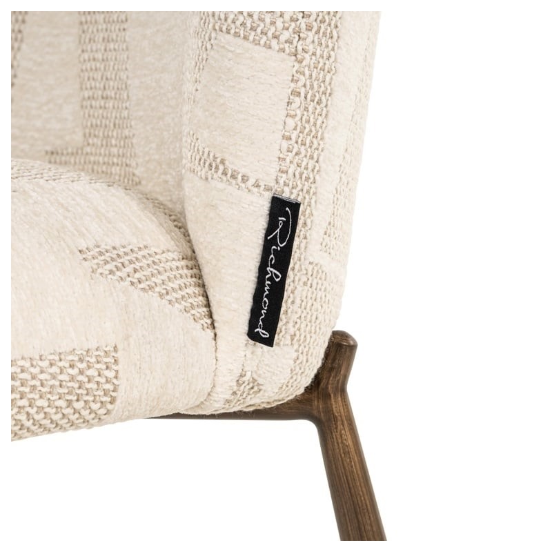 Richmond Zestaw Krzeseł Lana Jasny Beż    - 2 Sztuki